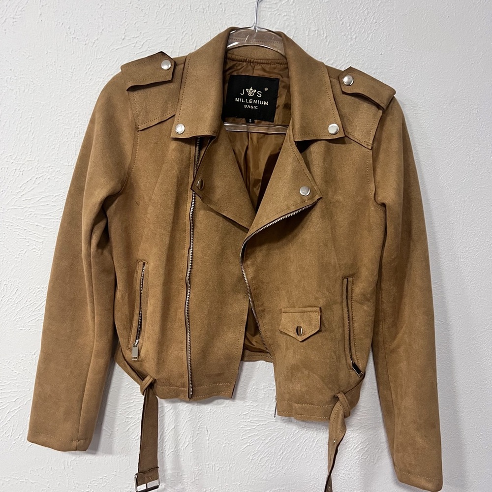 Suede Jacket - Tan